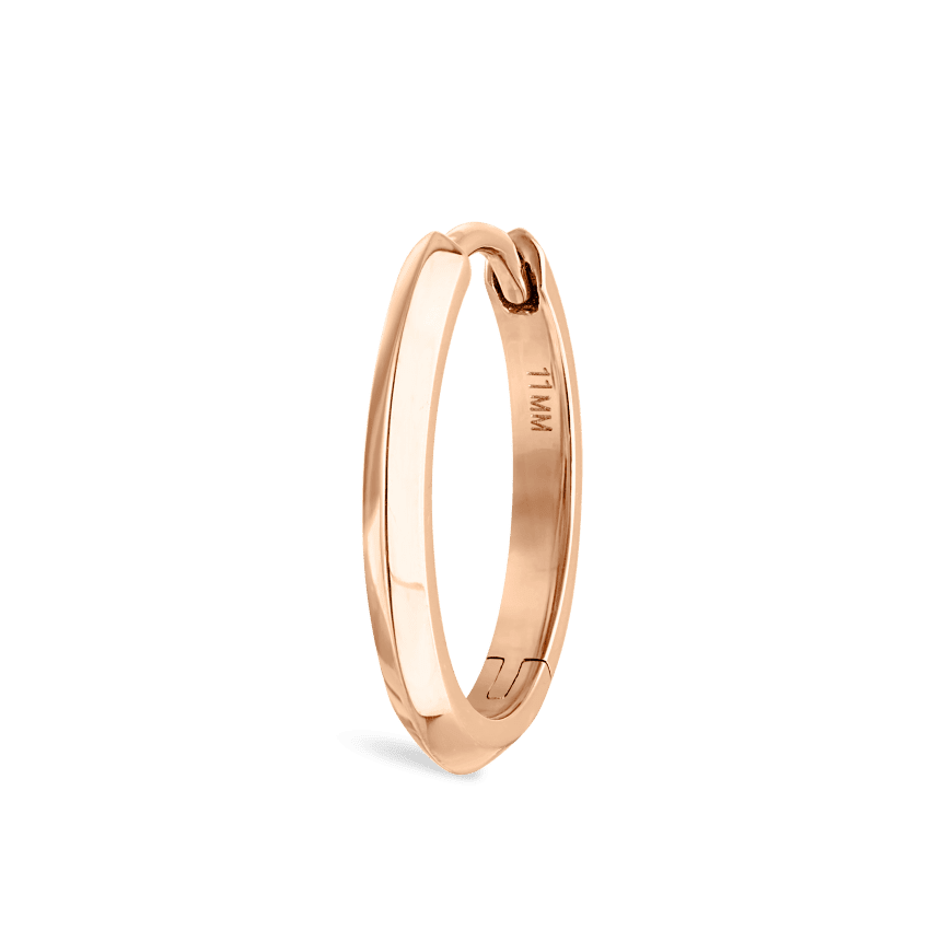 Vertex Hoop Earring Rose Gold 11mm