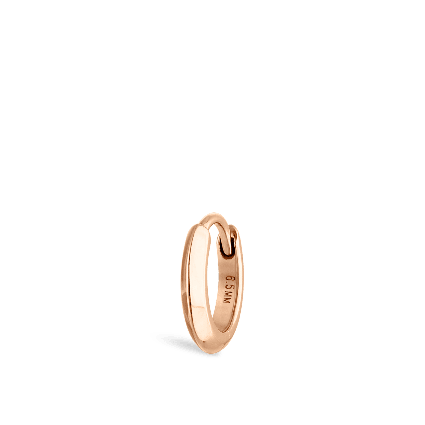 Vertex Hoop Earring Rose Gold 6.5mm