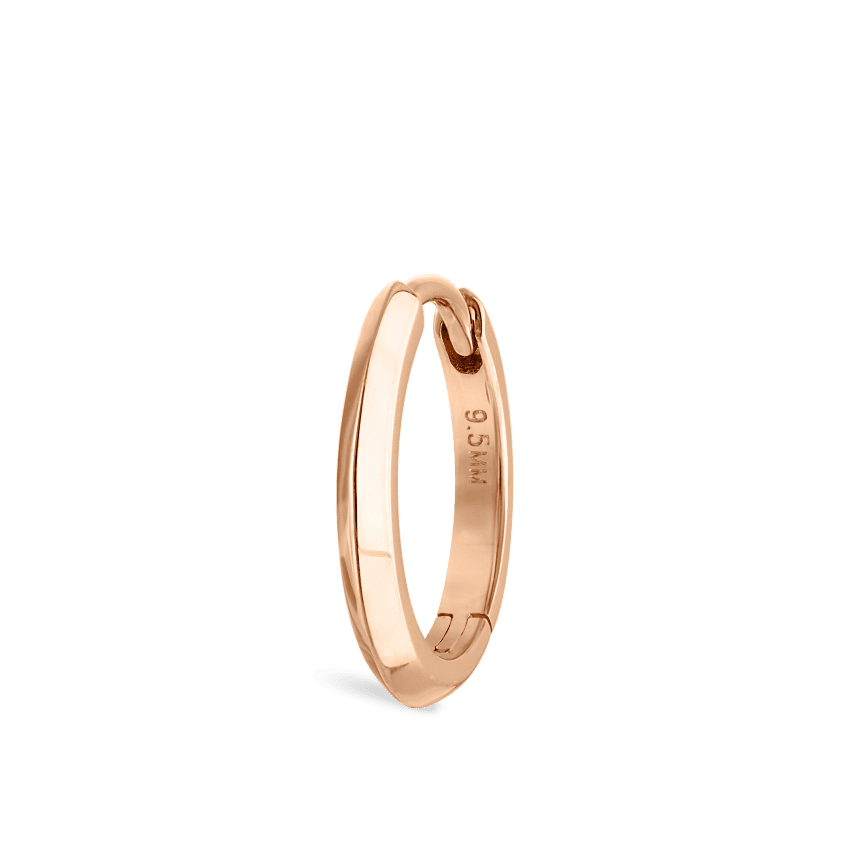 Vertex Hoop Earring Rose Gold 9.5mm
