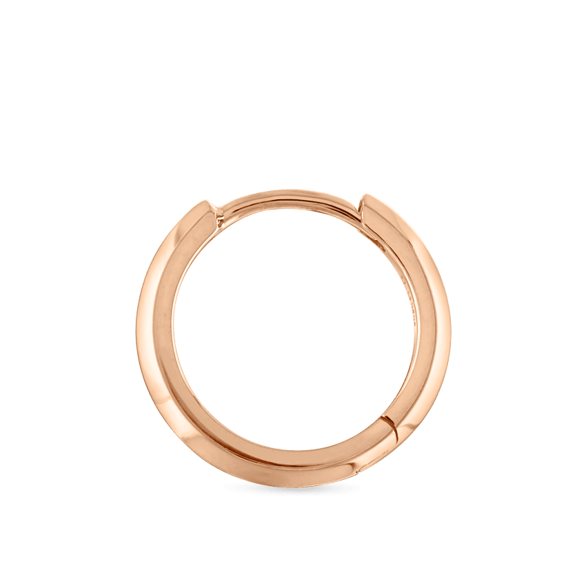 Vertex Hoop Earring Rose Gold 9.5mm