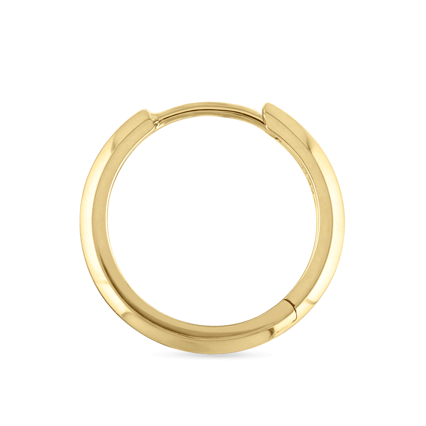 Vertex Hoop Earring Yellow Gold 11mm