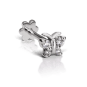 Diamond Butterfly Threaded Stud Earring