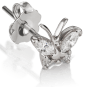 Diamond Marquise Butterfly Stud Earring