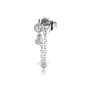 Invisible Set Diamond Dangle Chain Wrap Stud Earring