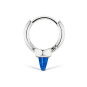 Lapis Single Short Spike Non-Rotating Earring (Non-Rotating)