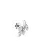 Diamond Vine Threaded Stud Earring