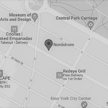 New York Piercing Studio location - map of New York City Nordstrom Store