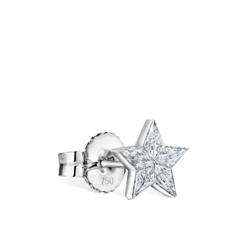 Invisible Set Diamond Star Stud Earring