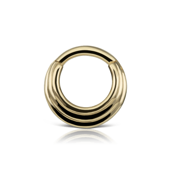 Hiranya Hoop Earring Yellow Gold 6.5mm 16 Gauge = 1.3mm