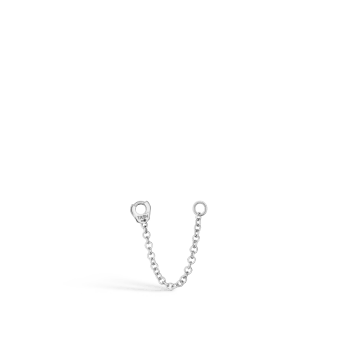 Single Chain Connecting Charm White Gold 22 mm