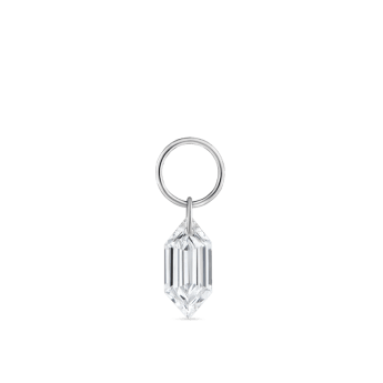 Floating Chevronelle Cut Diamond Charm