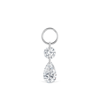 Floating Double Diamond Charm