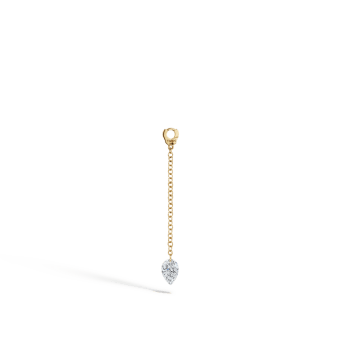 Pendulum Charm with Pear Diamond Yellow Gold 20 mm