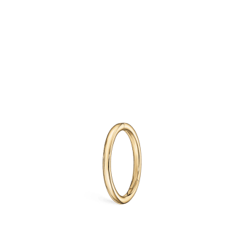 Plain Gold Hoop Earring Yellow Gold 6.5mm 16 Gauge = 1.3mm