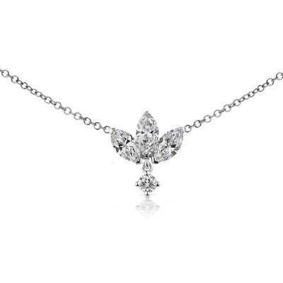 Lotus online diamond necklace
