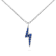 Diamond and Sapphire Lightning Bolt Necklace