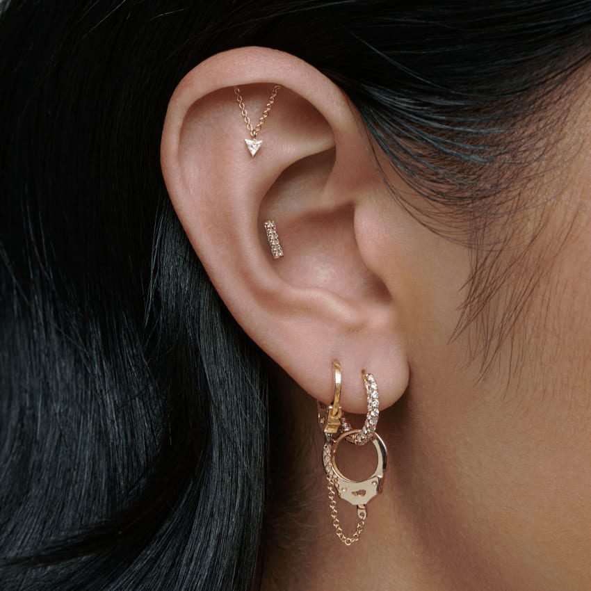 Maria tash handcuff earrings deals