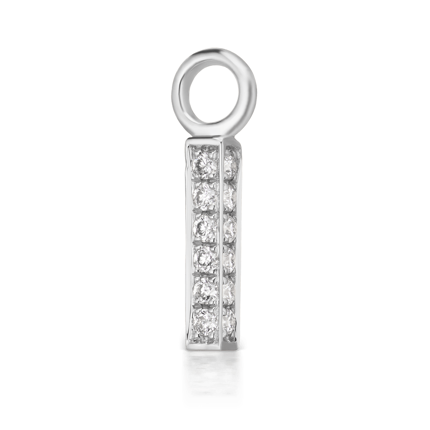 Diamond Pavé Square Bar Charm