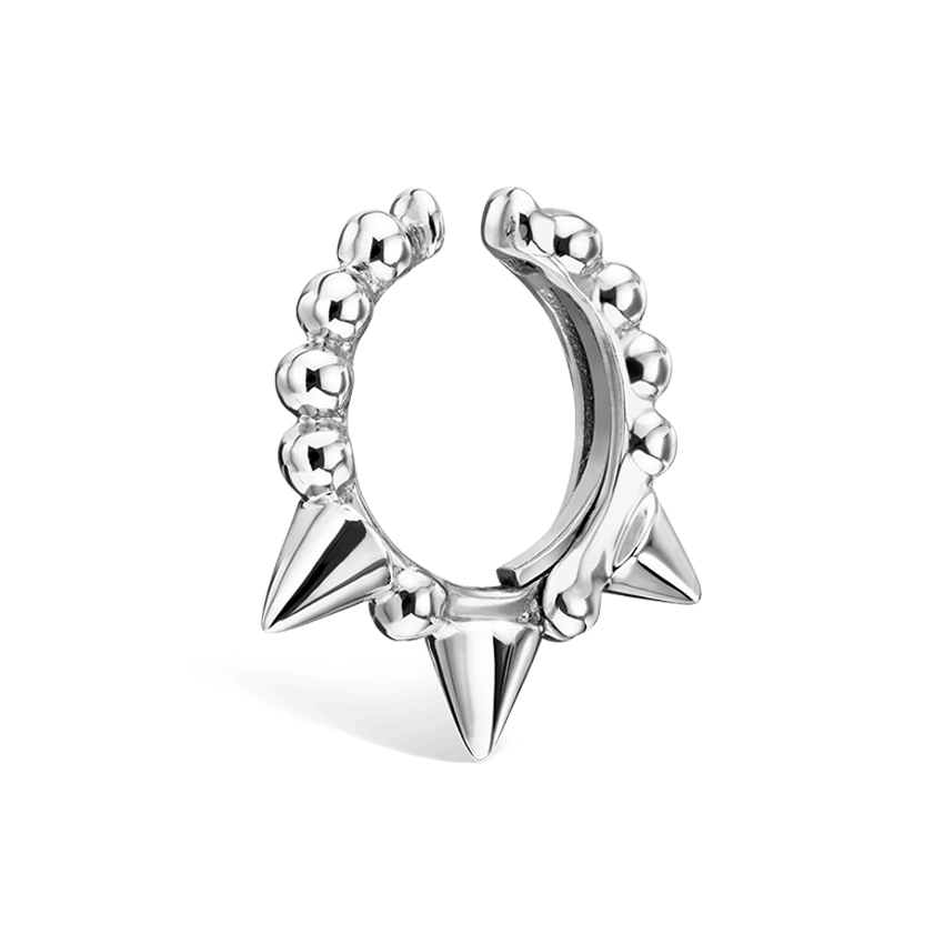 Granulated Triple Short Spike Tash Cuff Earring