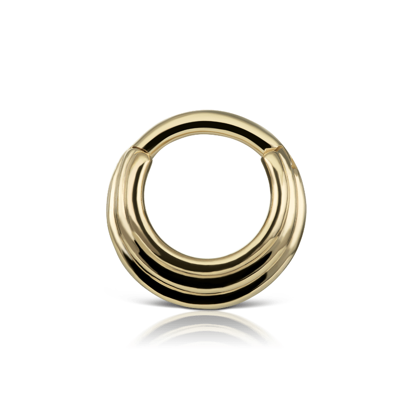 Hiranya Hoop Earring Yellow Gold 6.5mm 16 Gauge = 1.3mm