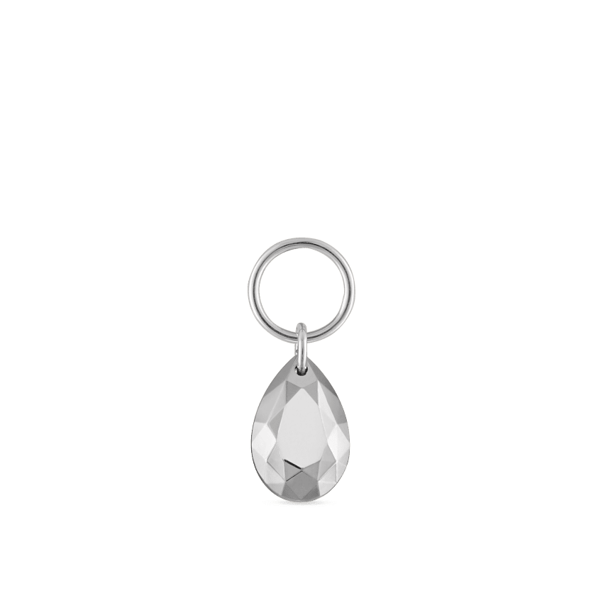 Faceted Gold Pear Charm