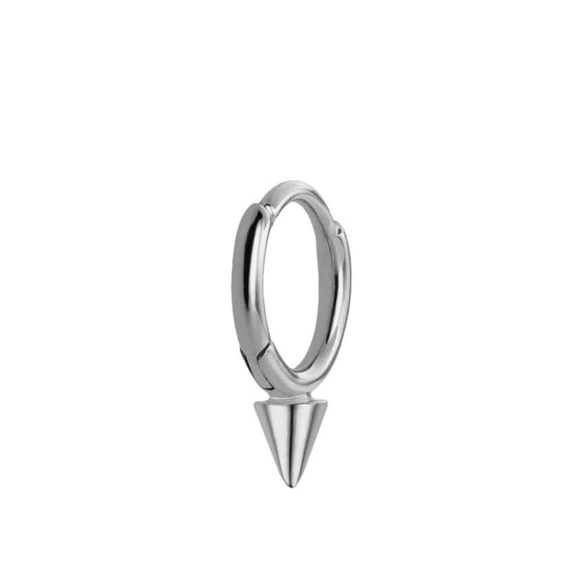 Single Short Spike Hoop Earring (Non-Rotating)