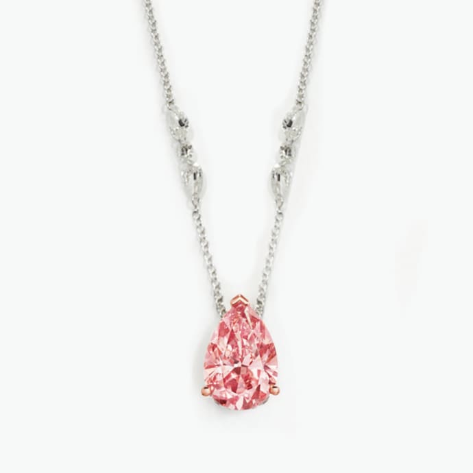 expensive pink diamond necklace