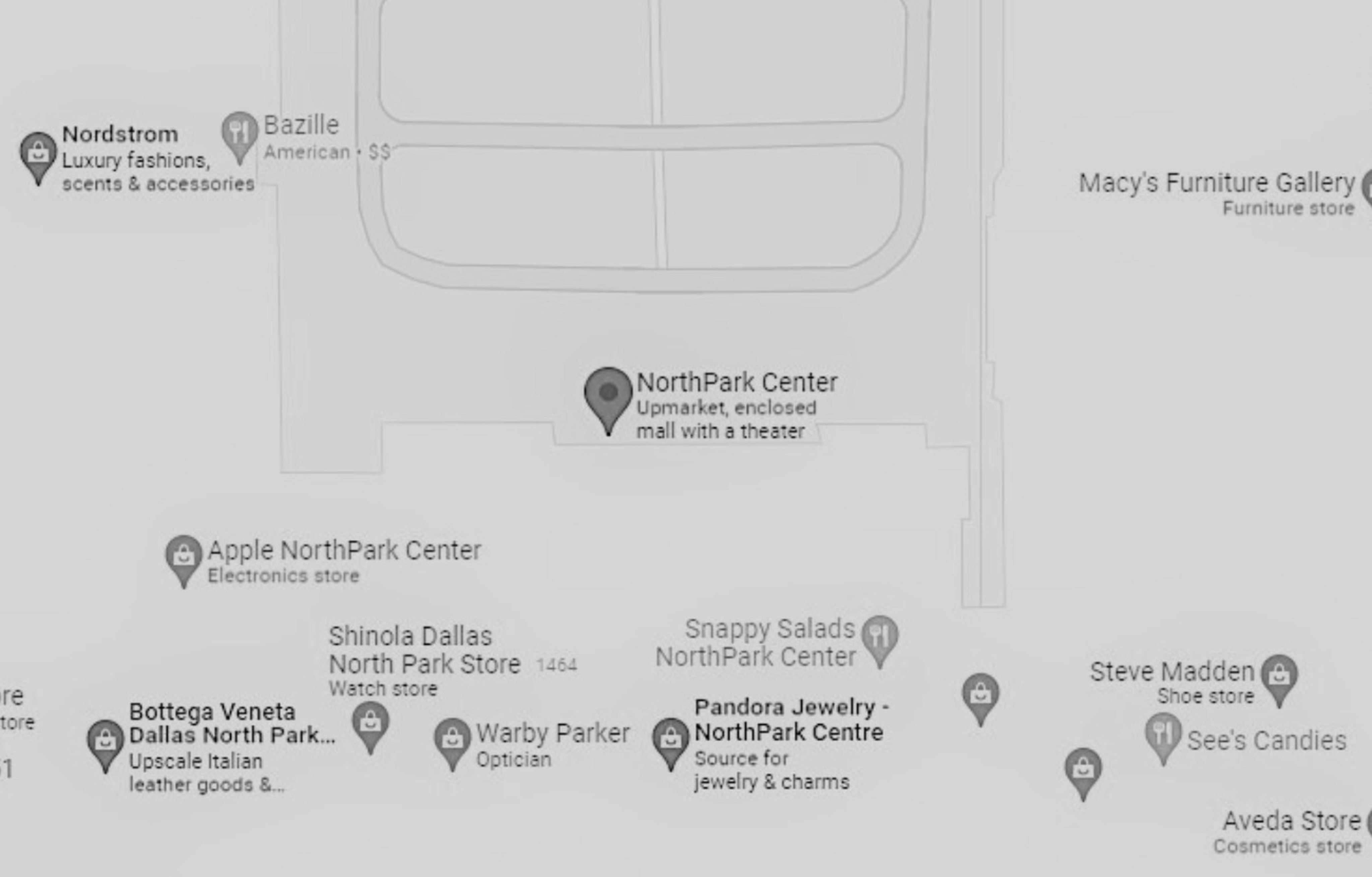 northpark mall map