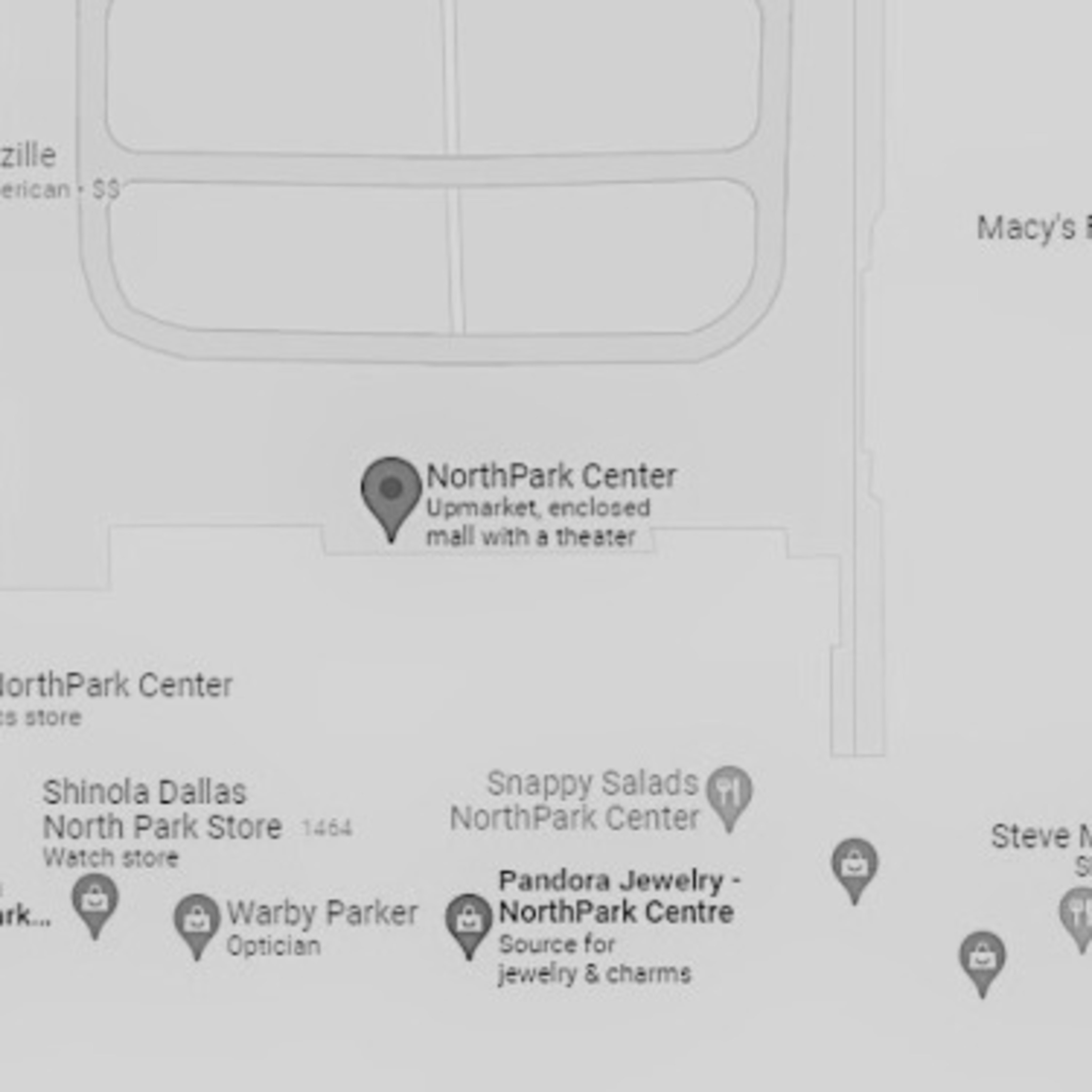 Directions from NorthPark Center to Dr. Flanagin's Office Dallas TX