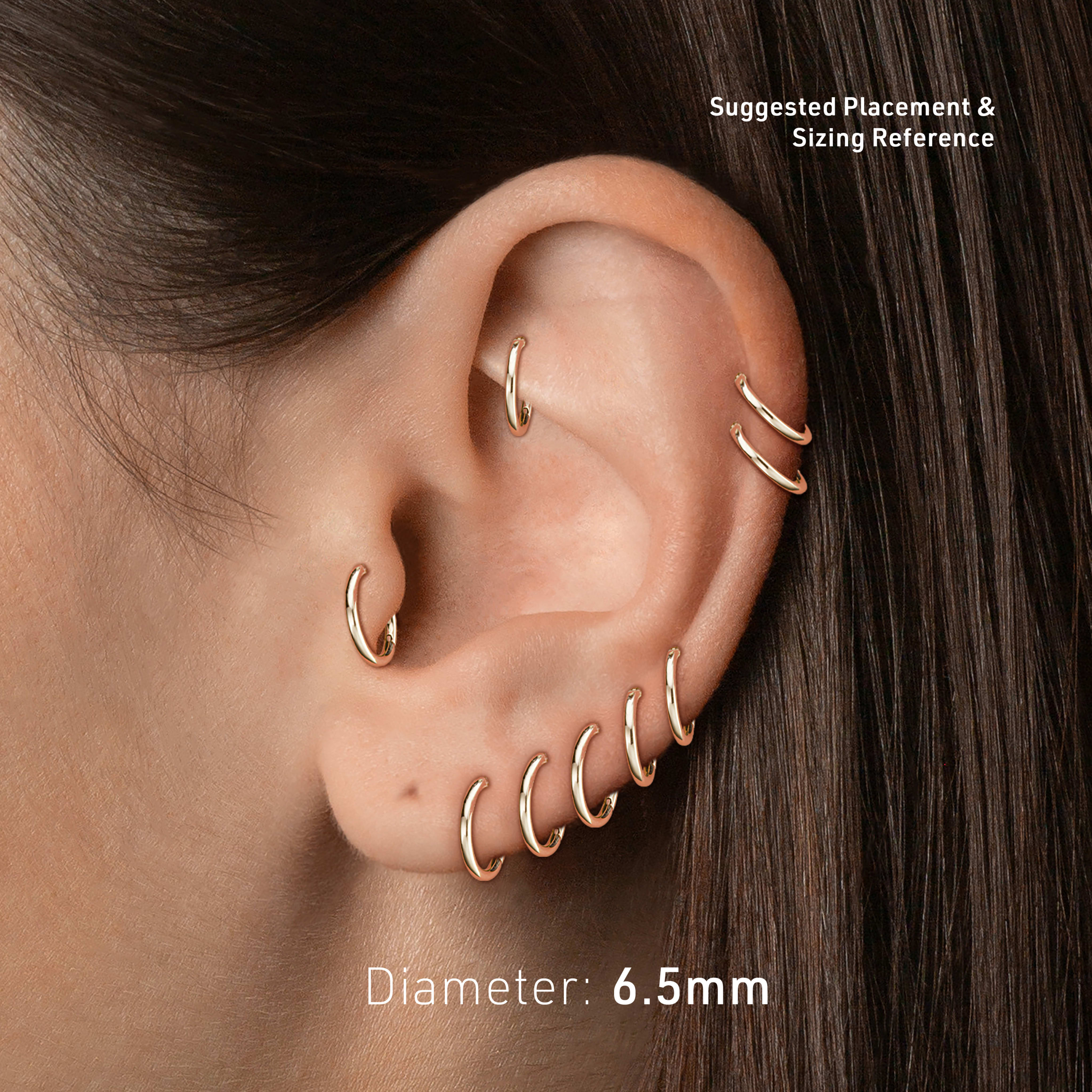 Hoop Earring Size Chart With Helpful Images Comparison