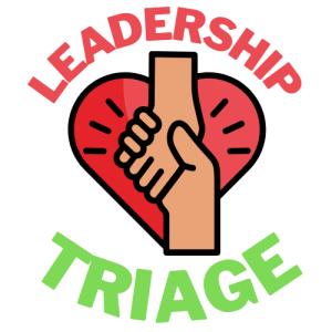 The logo for the working group Leadership Triage