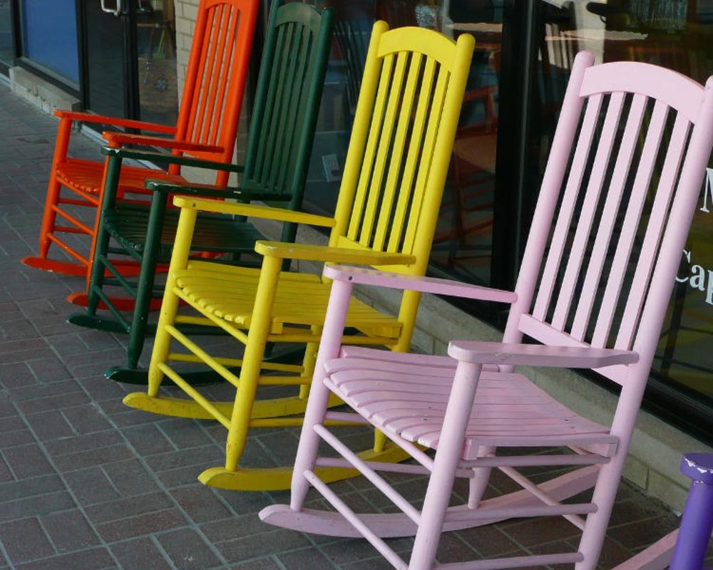 Multi Colored Rocking Chairs Custom Furniture And Flooring