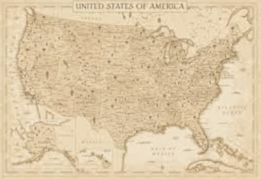 Vintage map of the United States of America