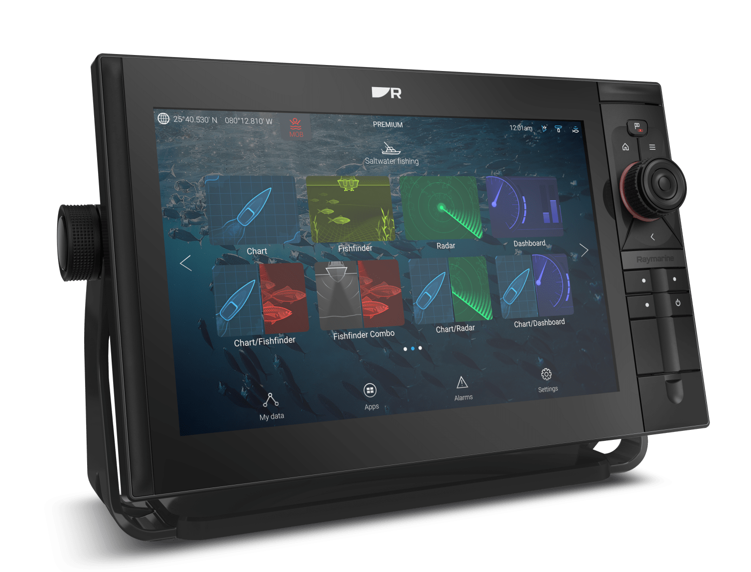 Raymarine AXIOM2 12 Pro-RVM, m/ RV, 1KW ekkolodd og LHkart