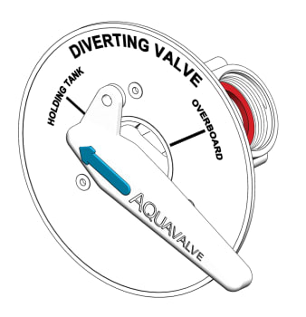 TruDesign 3 veis Y-ventil for Septiktank Skottmontert