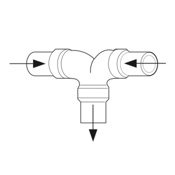 Dometic T-stykke for 38 mm septikslange