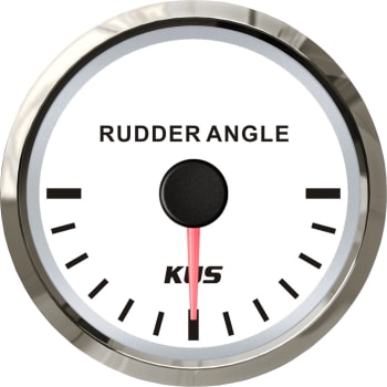 KUS Rorindikatorinstrument 52mm for Rod-5 Hvit/rustfritt