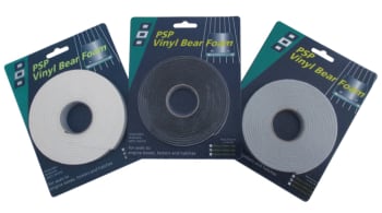 Single Sided Vinyl Bear Foam tape - 25mm ~ 1 - Black - PSP Tapes