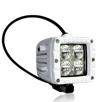 Dekkslyskaster LED 10cm 20W Hvit