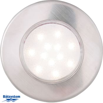 Båtsystem Downlight Corona LED Børstet stål 2W 12/24V