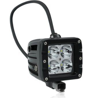 Dekkslyskaster LED 10cm 20W Sort