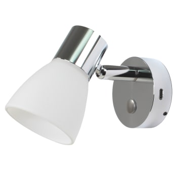 Nautilight Aries LED leselampe glasskjerm 3W 8-30V