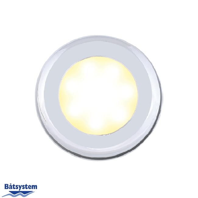 Båtsystem Downlight Nova II LED Krom 2W 12/24V