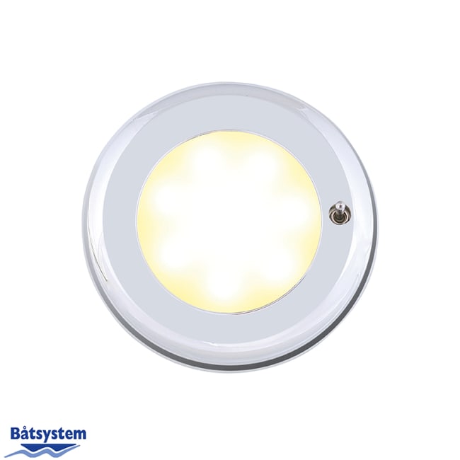 Båtsystem Downlight Nova II LED Krom m/Bryter 2W 12/24V