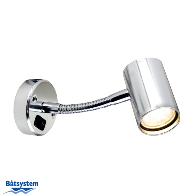 Båtsystem Leselys Tube D1X Led Alu Flexarm