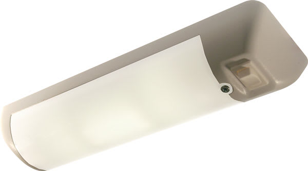 Båtsystem Soft LED Lysrør 248mm Mattsilver m/Bryter 12V