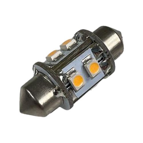 Nautilight LED Festoon pære Varmhvit 12/24V 0,8W/31mm/Ø10mm