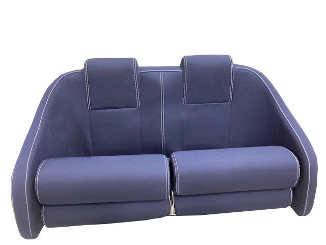 Bluesea Porto Sofa Twin 100 Tempotest Blå m/Hvite Sting