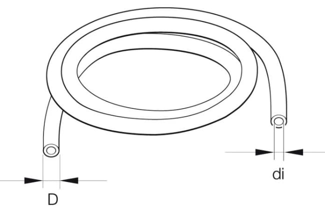 Eberspächer drivstoffrør blå 4mm/2mm