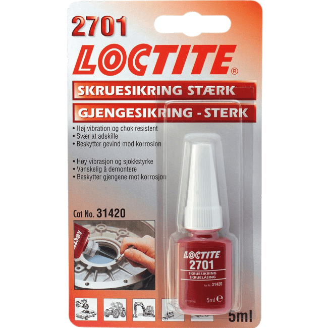 Loctite 2701 Gjengelåsing 5ml